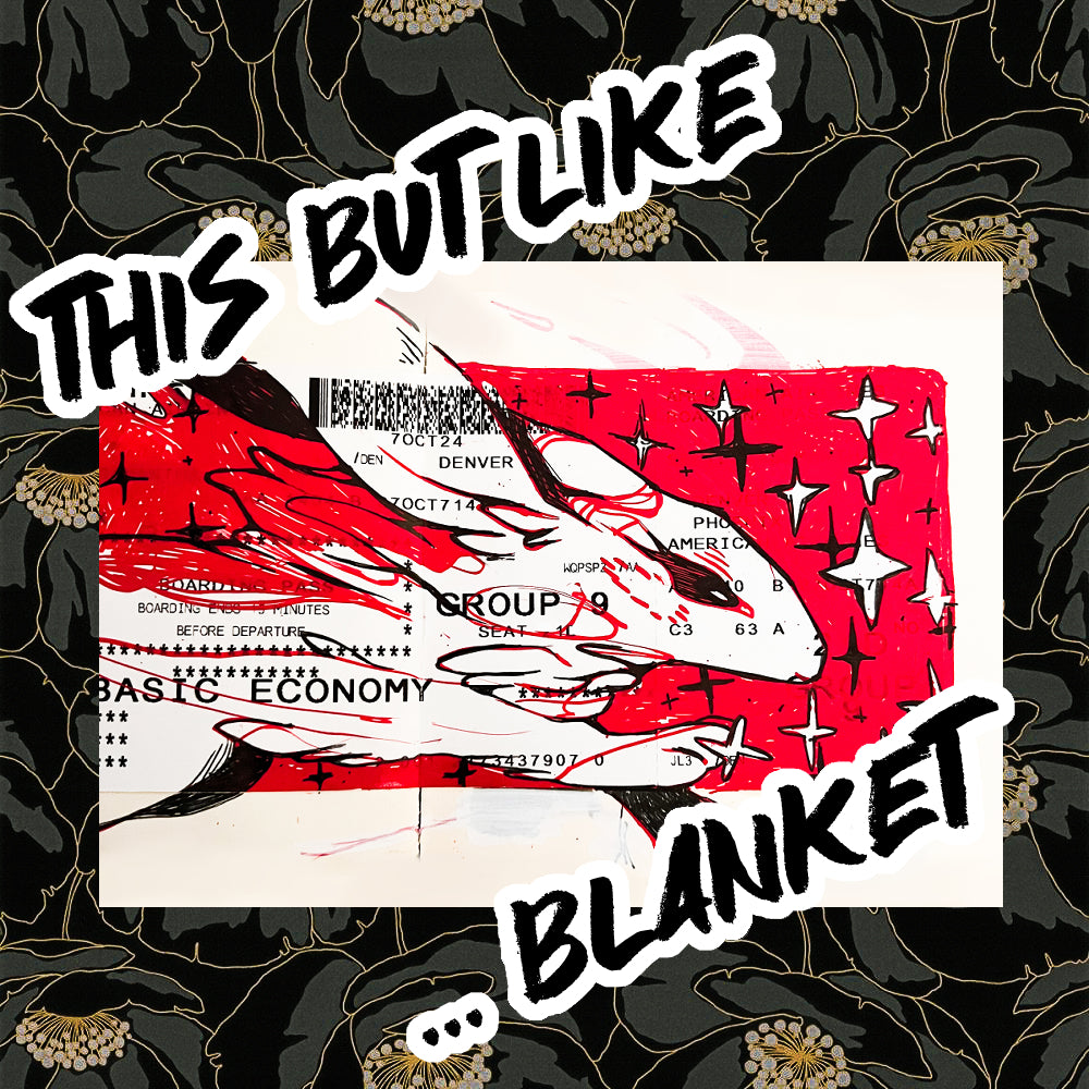 Round Trip Large Plush Throw Blanket **PREORDER**