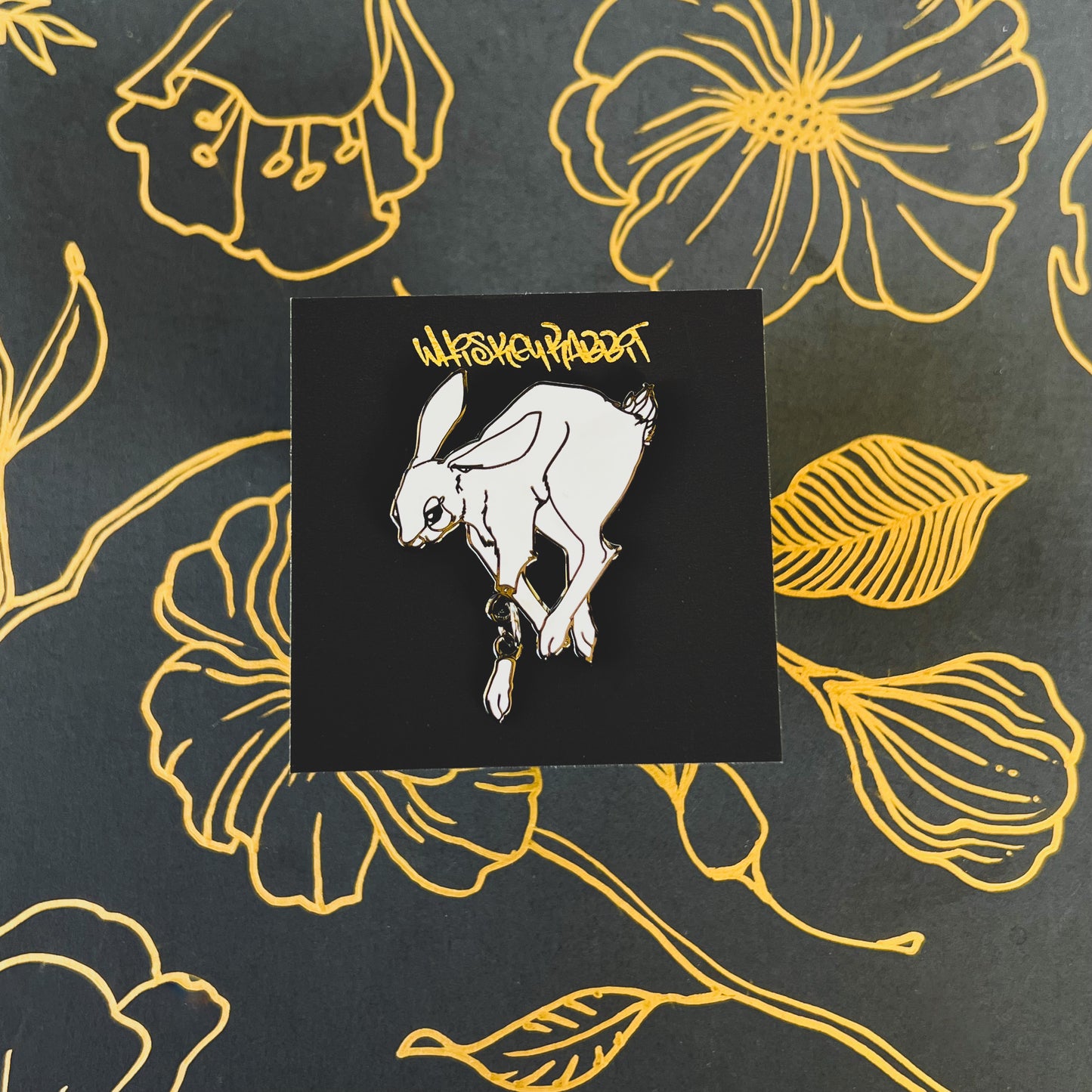 White Rabbit Hard Enamel Pin