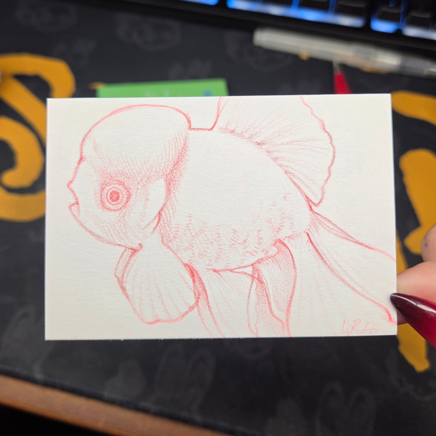 Goldfish ACEO Original Artwork (Copy)