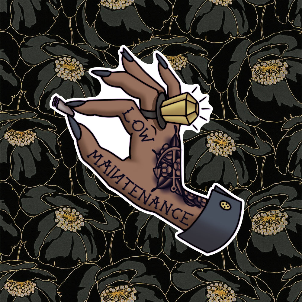 Low Maintenance (Almond) Sticker