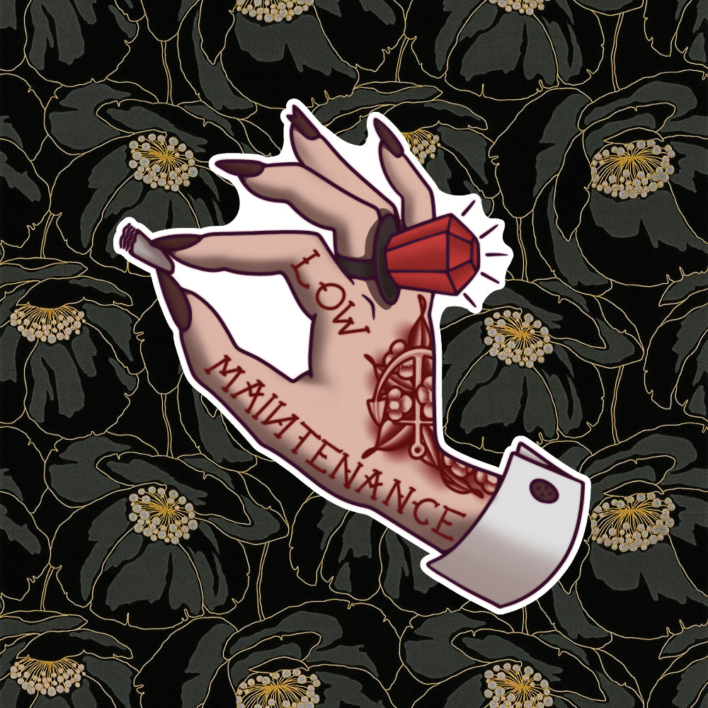 Low Maintenance (Ivory) Sticker