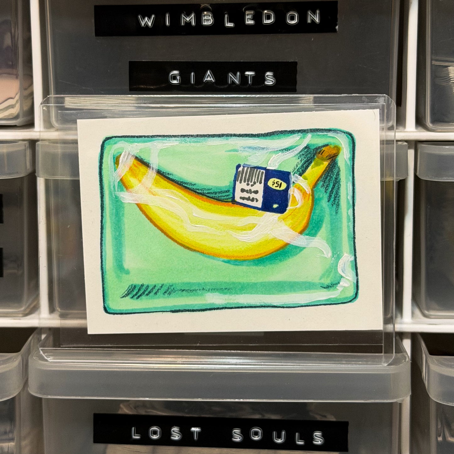 What a Waste ACEO Original Artwork