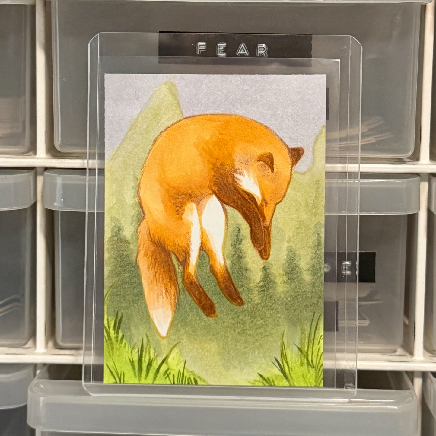 Bounding ACEO Original Artwork