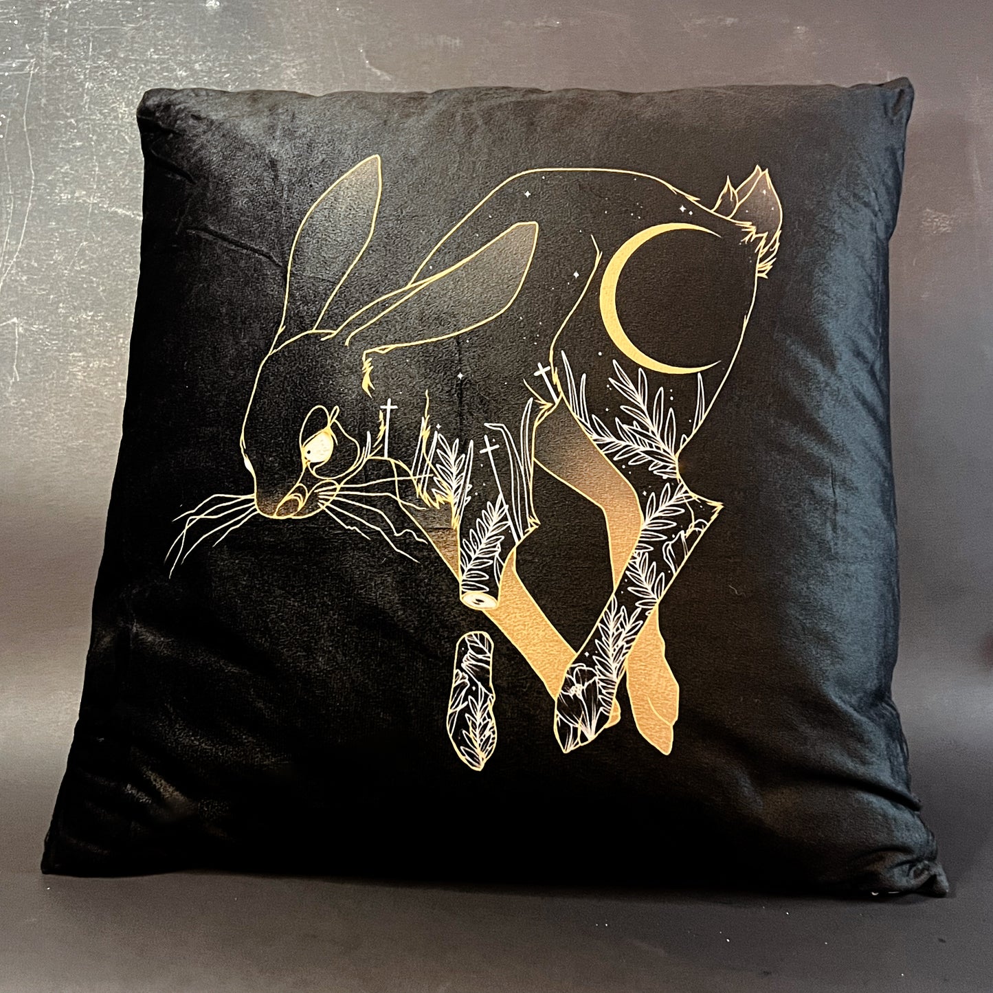 Rabbit of the Moon Throw Pillow