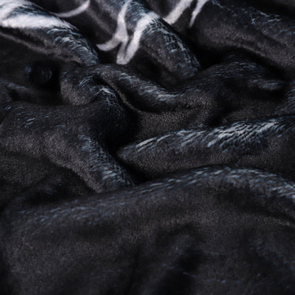 Black Jackalope Large Plush Throw Blanket **PREORDER**