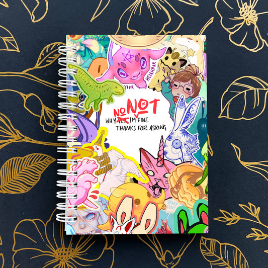 Stickerbomb Color Pocket Spiral Notebook