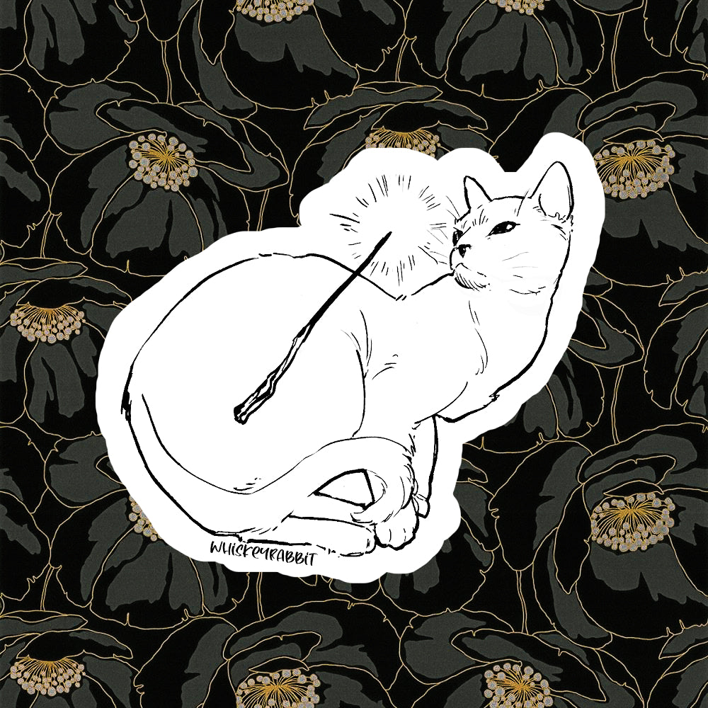 Whiskers and Wands Sticker
