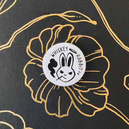 Whiskey Rabbit Button