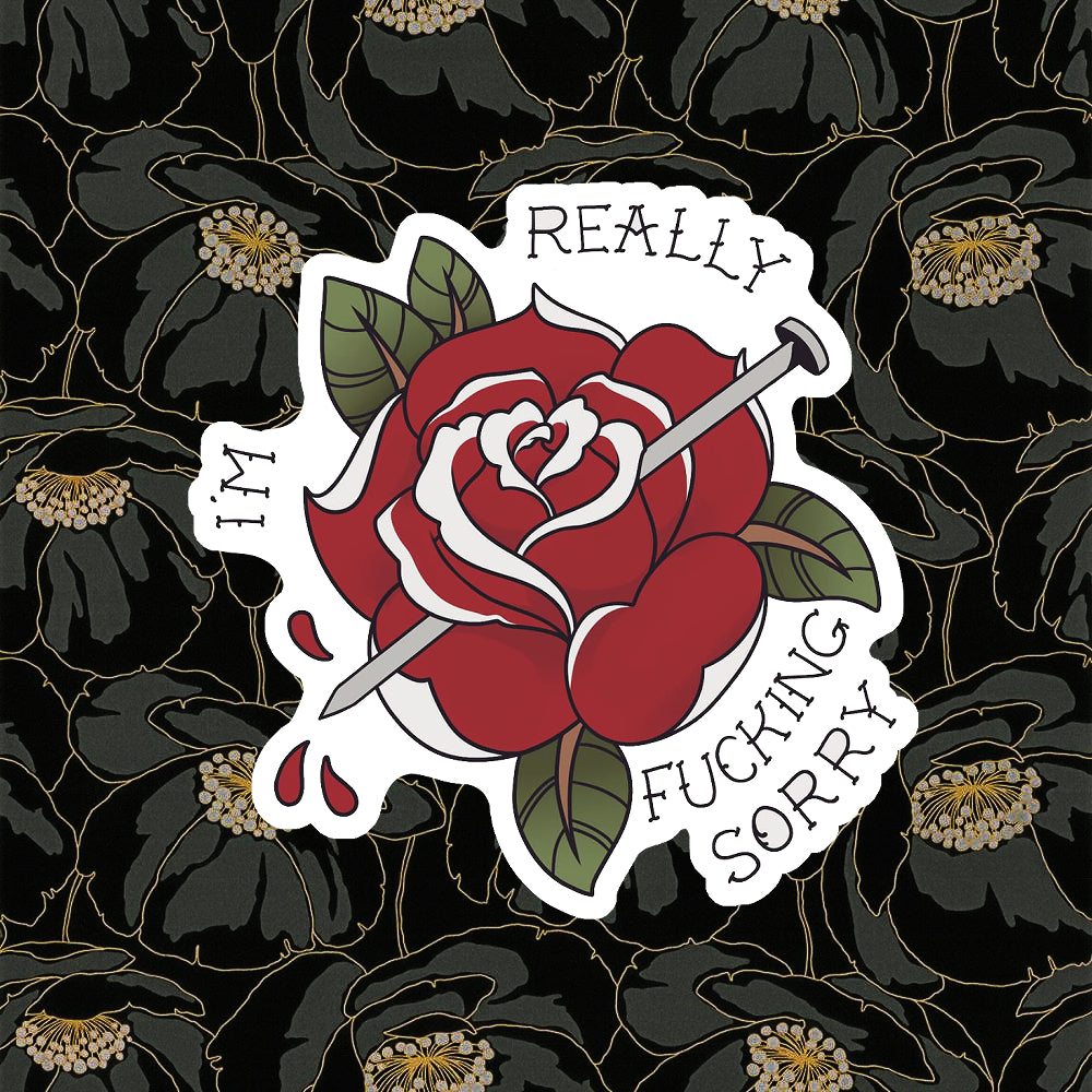 Sry Sticker Really F*cking Sorry Sticker – Whiskey Rabbit