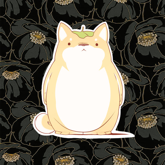 Totoro Inspired Shiba Sticker