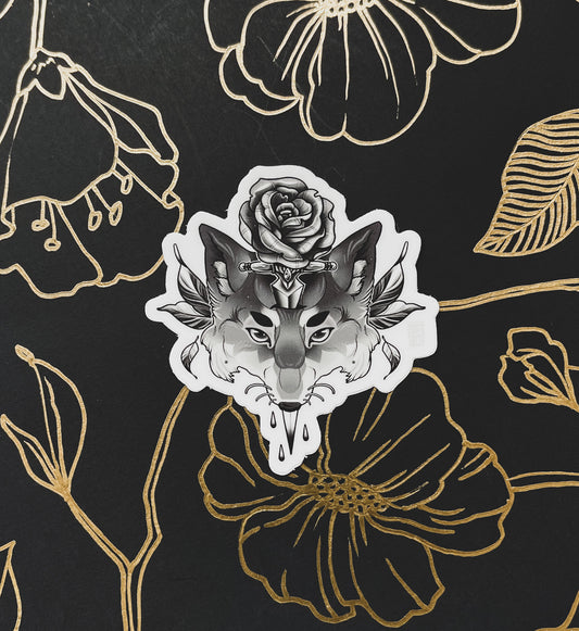 Ink Fox Sticker